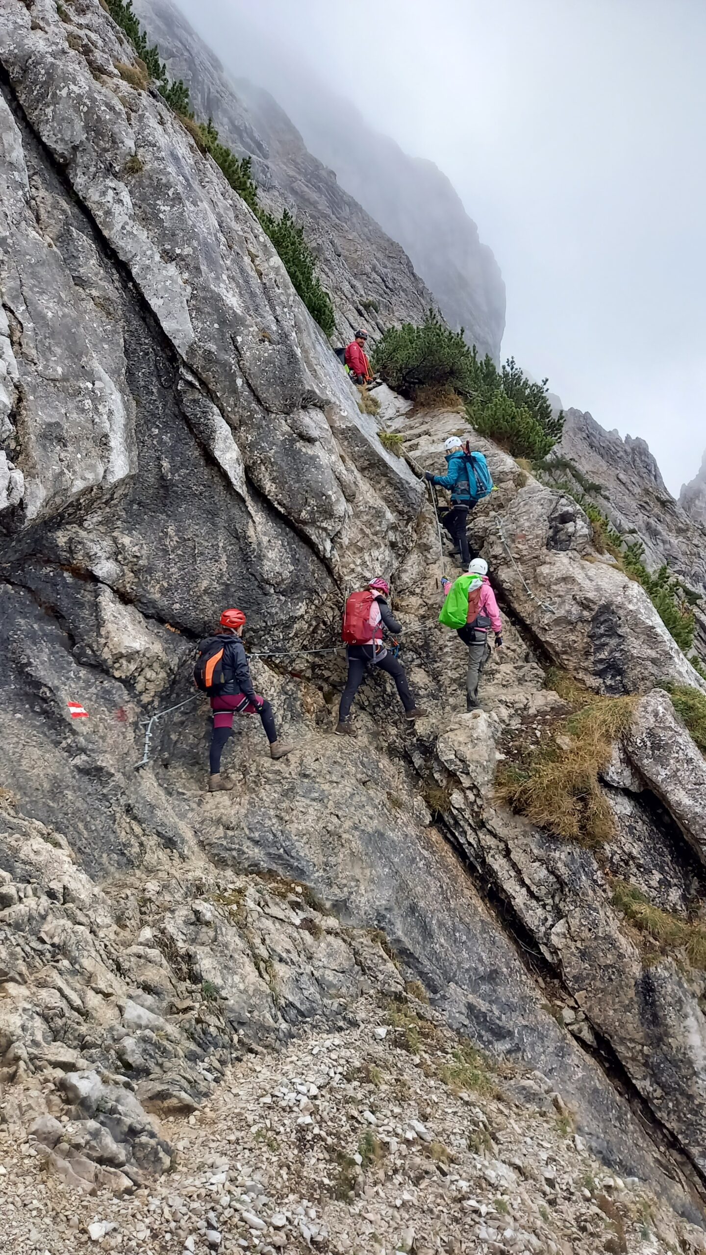 Klettersteig hoch