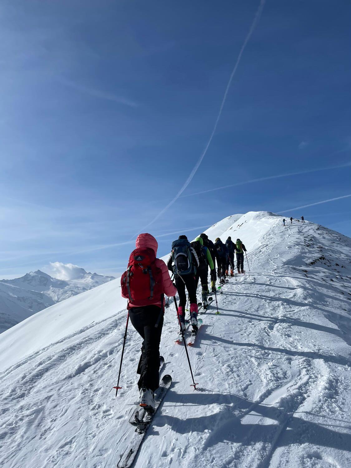 Skitour hoch