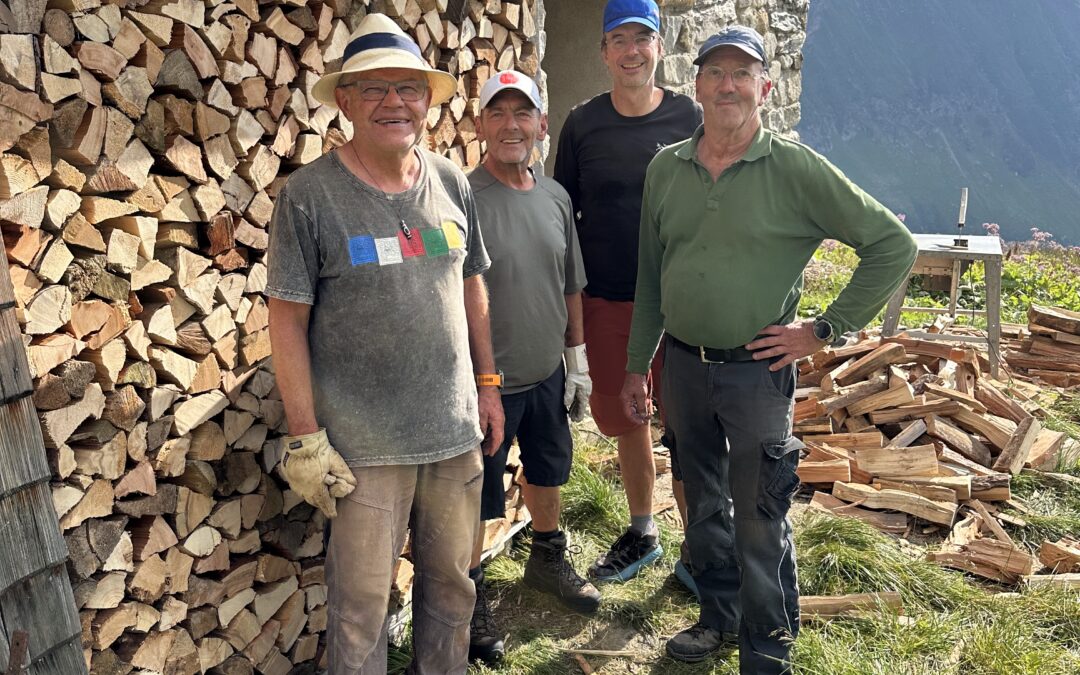 Arbeitseinsatz auf der Geraer Hütte