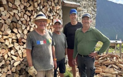 Arbeitseinsatz auf der Geraer Hütte